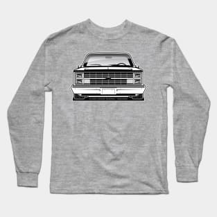 1983-84 Squarebody Chevrolet C10 Blazer Suburban BW Long Sleeve T-Shirt